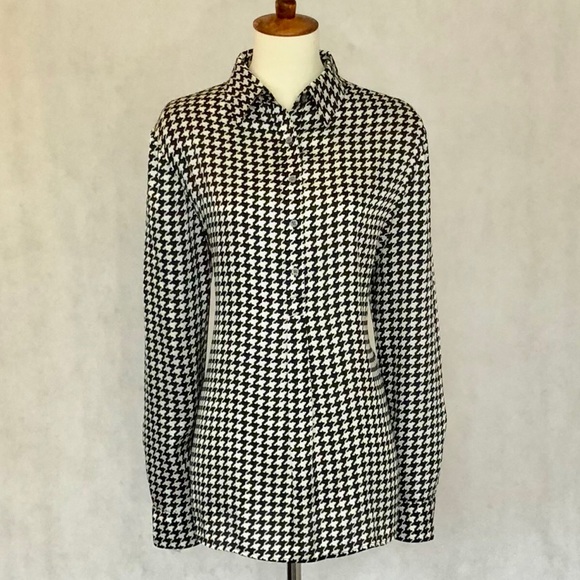 Lauren Ralph Lauren Tops - LAUREN Ralph Lauren Houndstooth Print Blouse